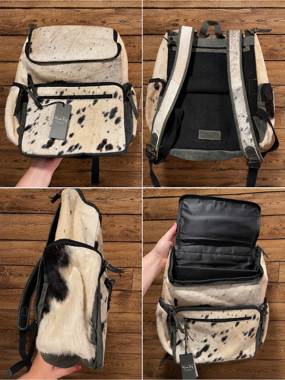 Myra Bag Spotted Cowhide Backpack